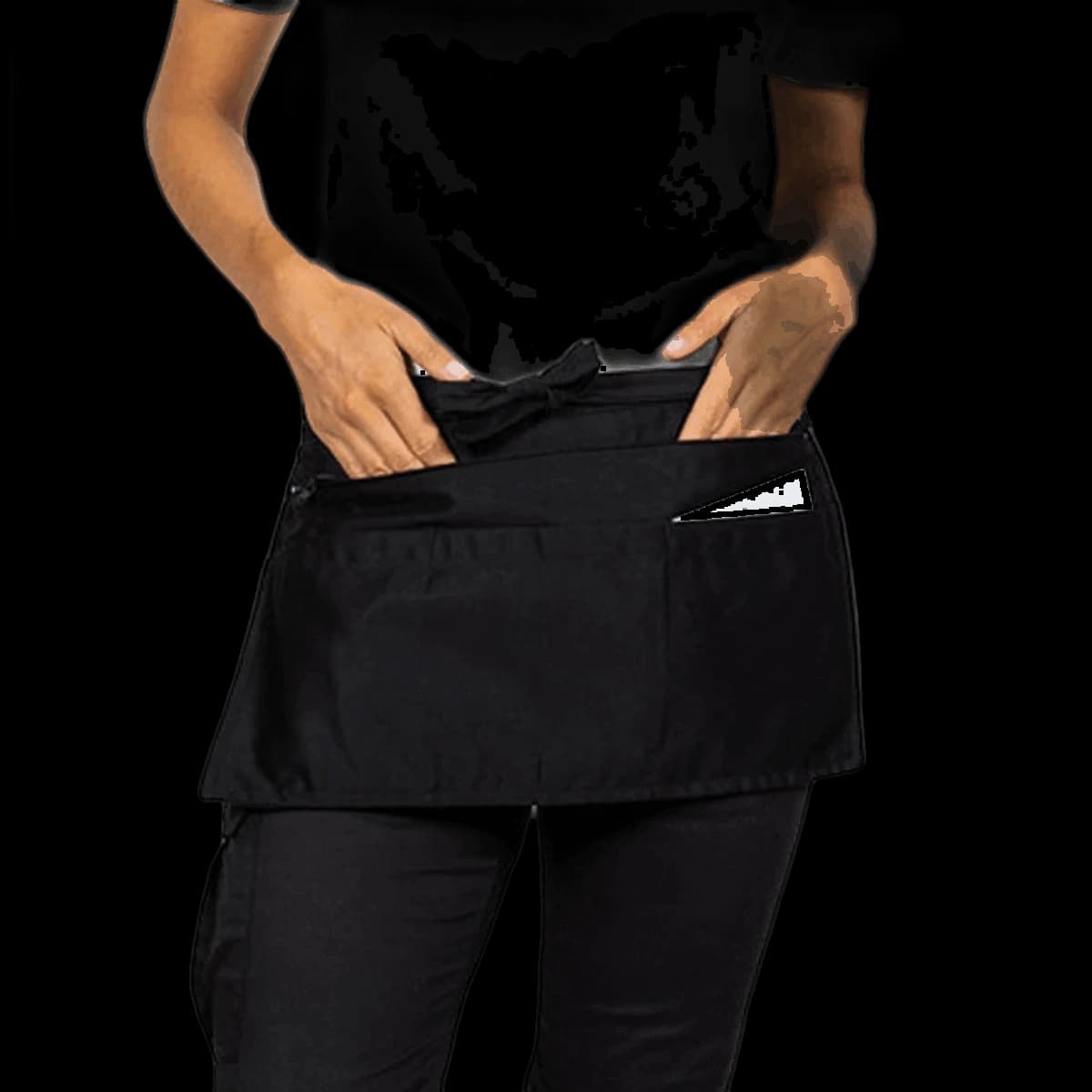 Dennys Zip Pocket Apron — model