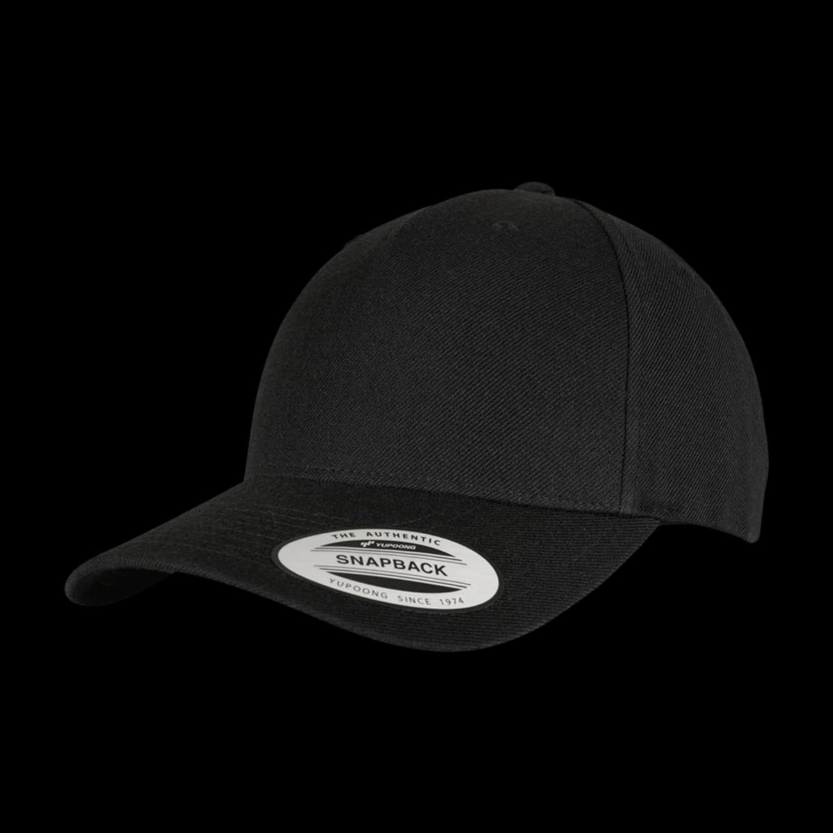 Flexfit 5 Panel Premium Curved Snapback — front