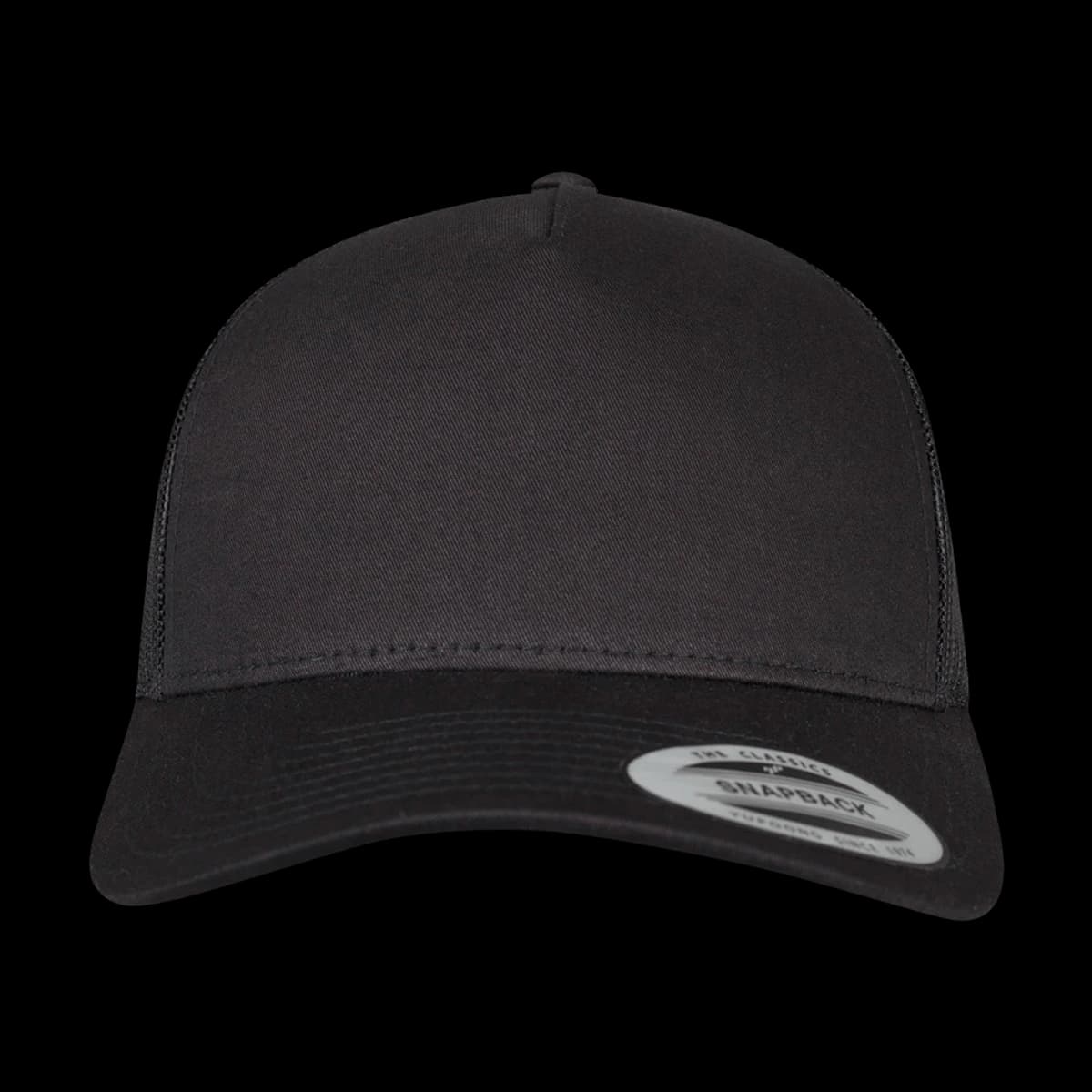 Flexfit 5 Panel Retro Trucker Cap — front