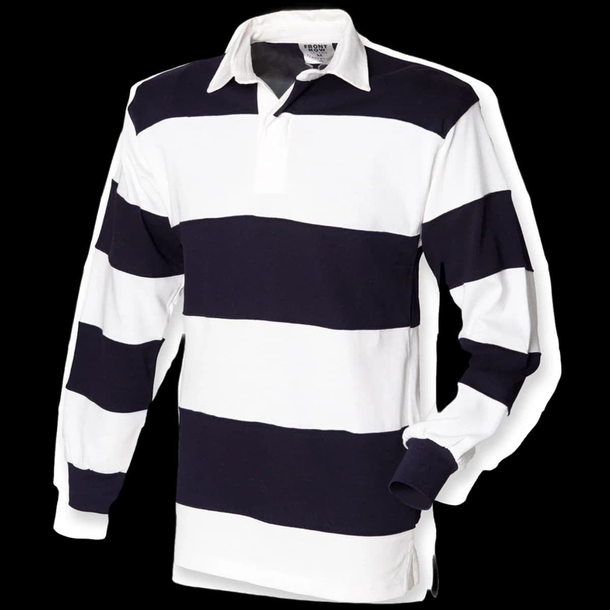 Front Row Sewn Stripe Rugby Shirt — front