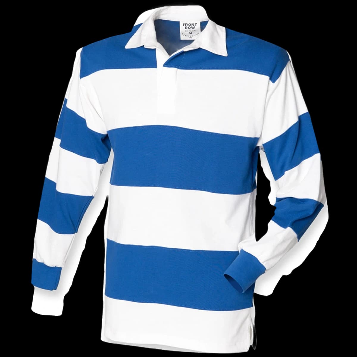 Front Row Sewn Stripe Rugby Shirt — front