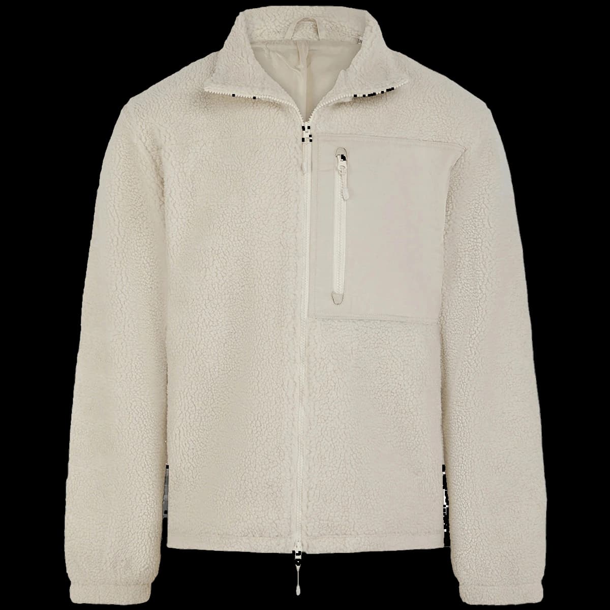Front Row Recycled Sherpa Fleece Jacket — front