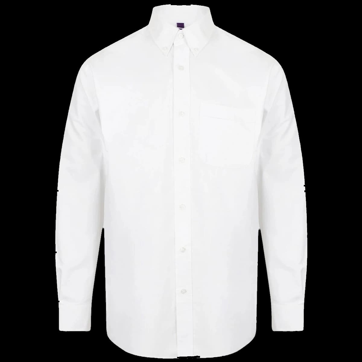 Henbury Long Sleeve Classic Oxford Shirt — front