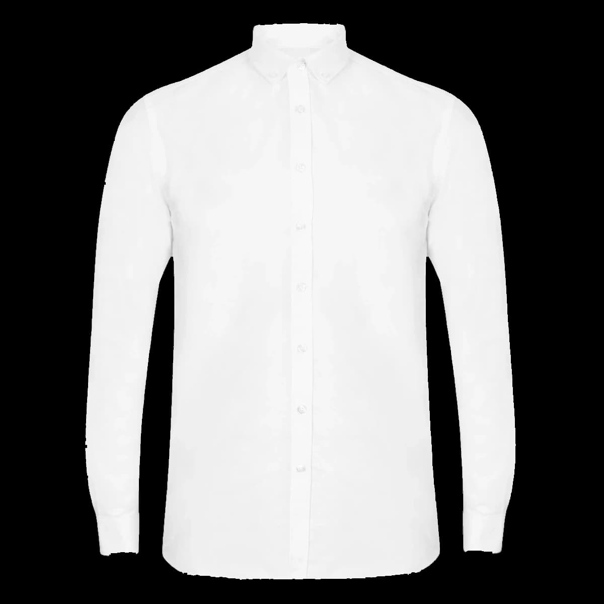 Henbury Modern Long Sleeve Regular Fit Oxford Shirt — front