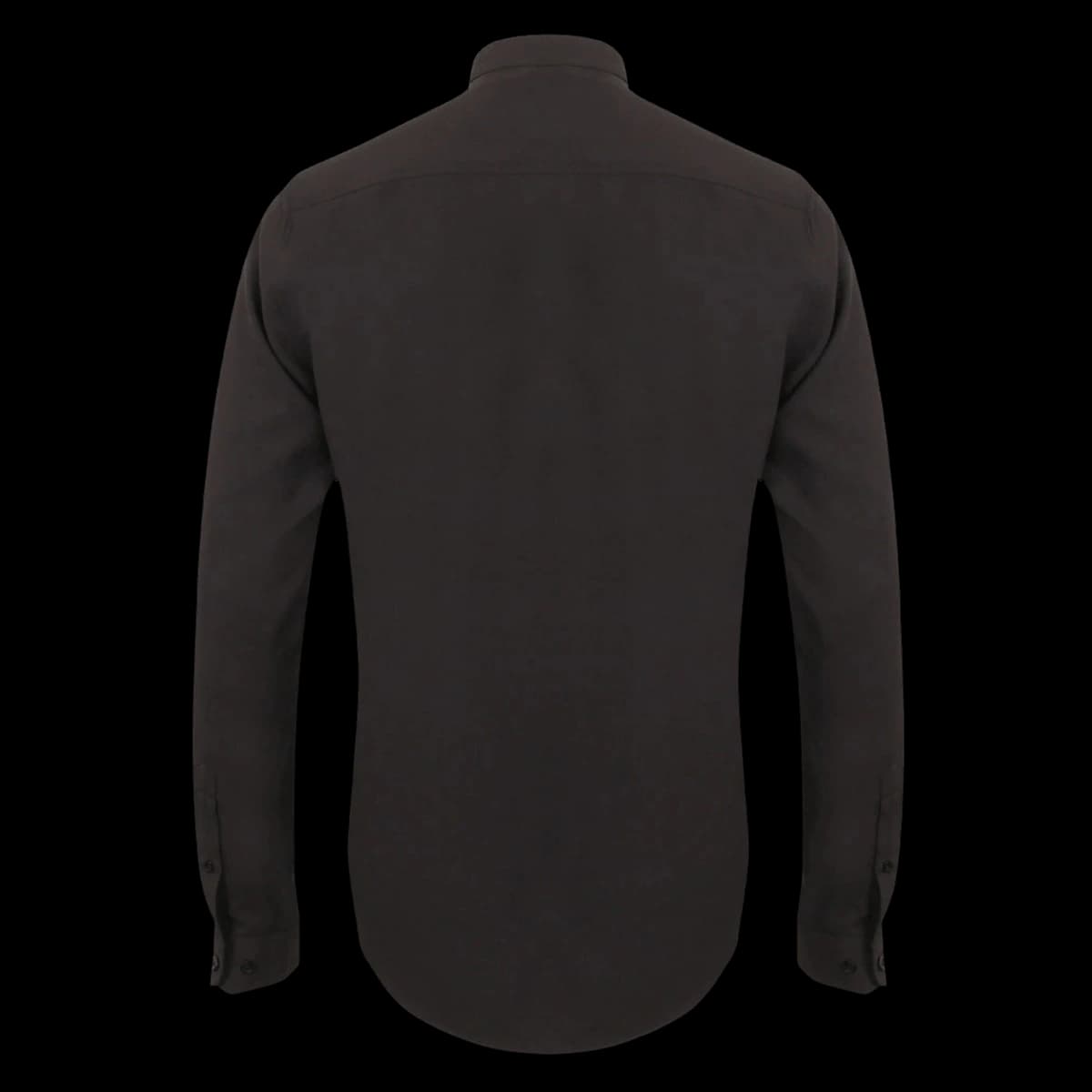 Henbury Mandarin Roll Sleeve Anti-Bac Wicking Shirt — back