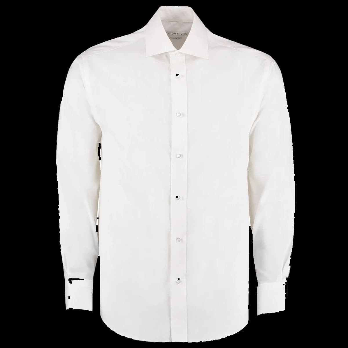 Kustom Kit Premium Long Sleeve Classic Fit Oxford Shirt — front