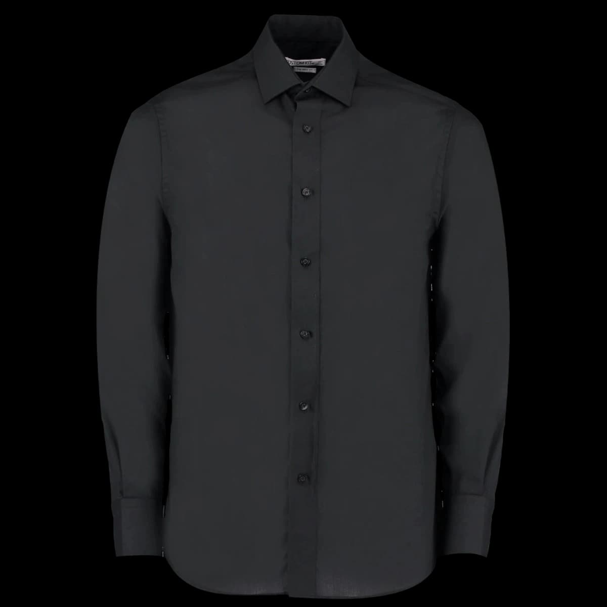 Kustom Kit Long Sleeve Tailored Business Shirt — front