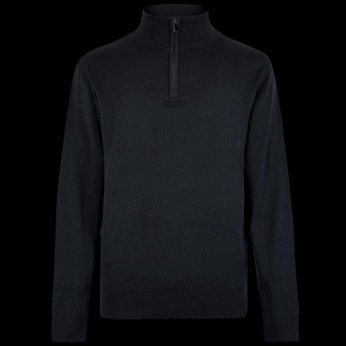 Kustom Kit Regular Fit Arundel 1/4 Zip Sweater — front