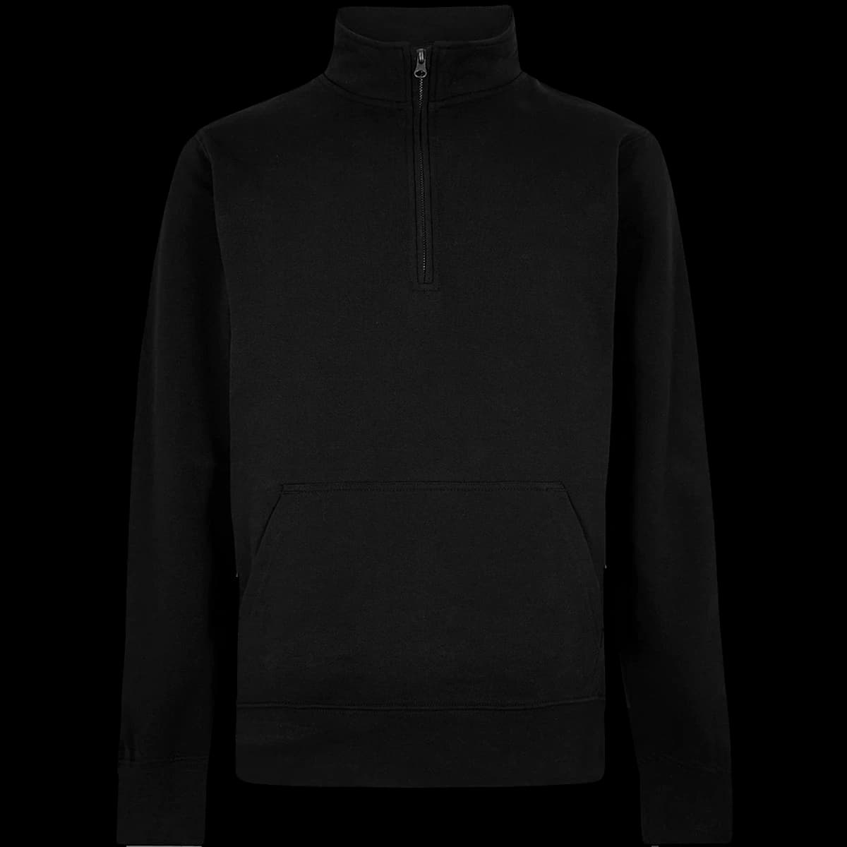Kustom Kit Regular Fit 1/4 Zip Piqué Sweatshirt — front