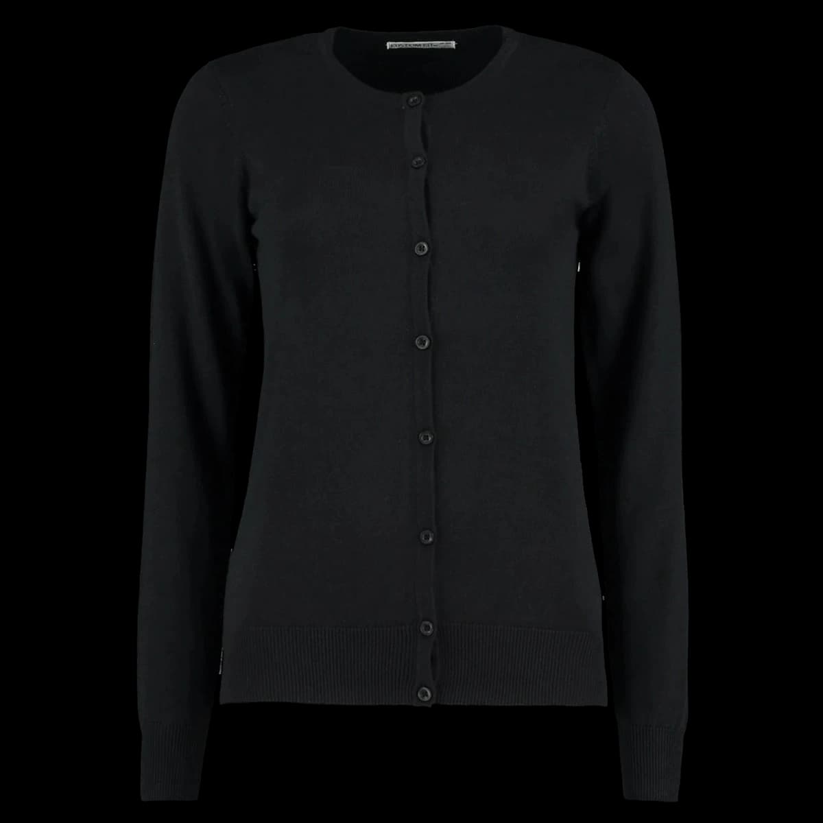 Kustom Kit Ladies Arundel Round Neck Cardigan — front