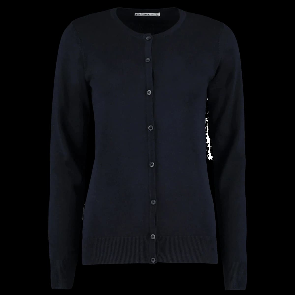 Kustom Kit Ladies Arundel Round Neck Cardigan — front