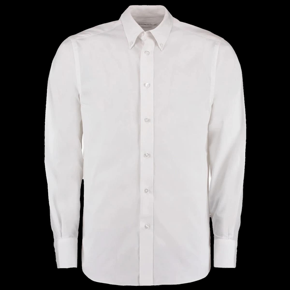Kustom Kit Long Sleeve Tailored City Business Shirt — front