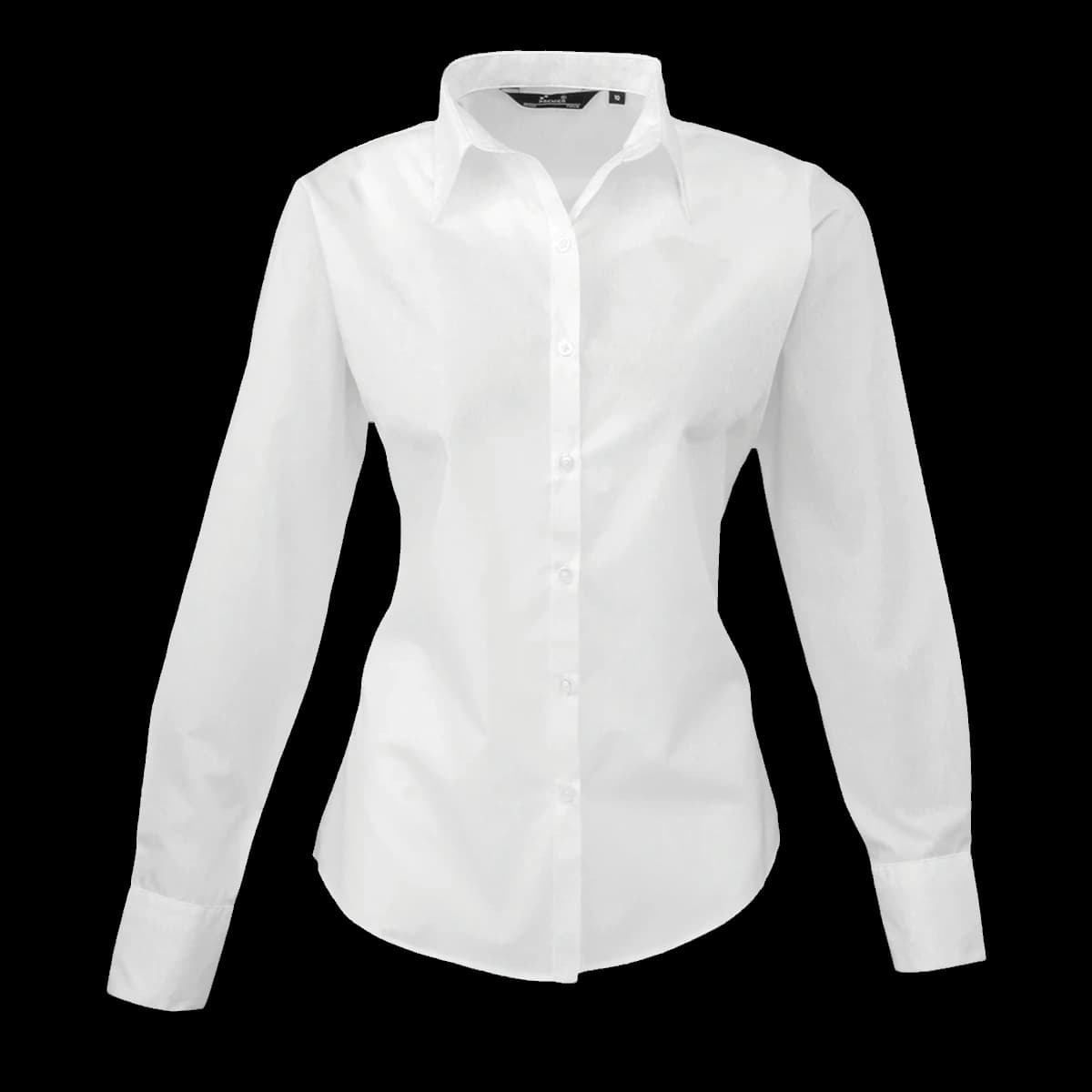 Premier Ladies Long Sleeve Poplin Blouse — front