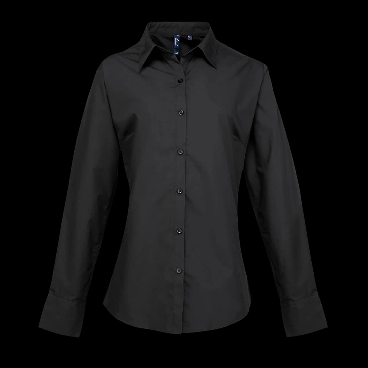 Premier Ladies Supreme Long Sleeve Poplin Shirt — front