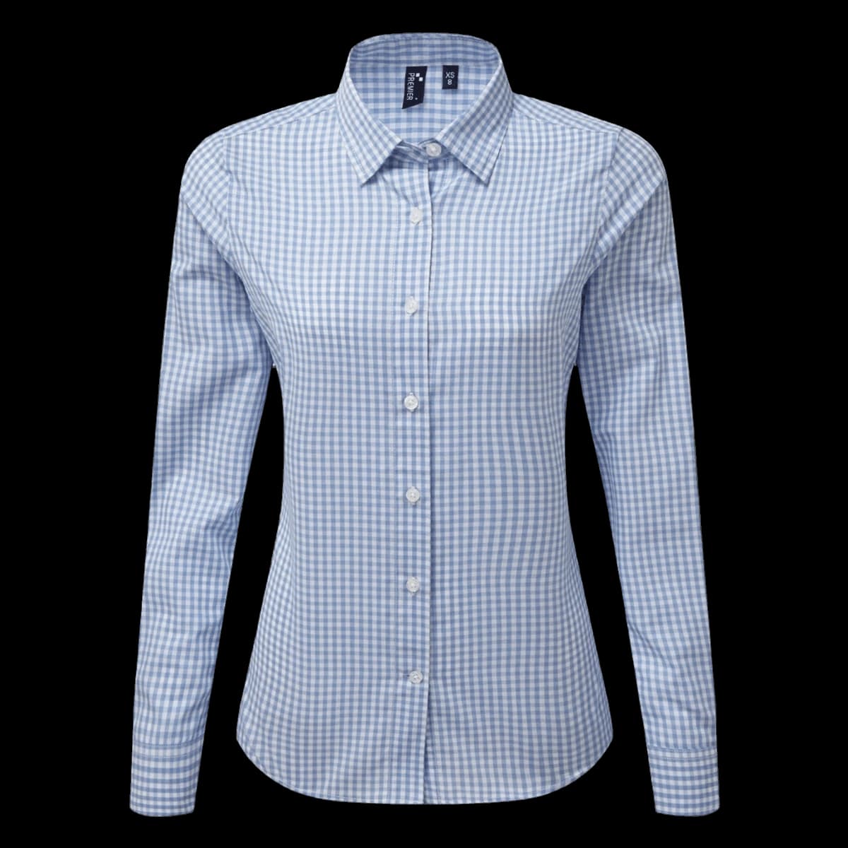 Premier Ladies Maxton Check Long Sleeve Shirt — front