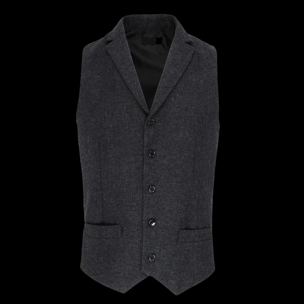 Premier Herringbone Waistcoat — front