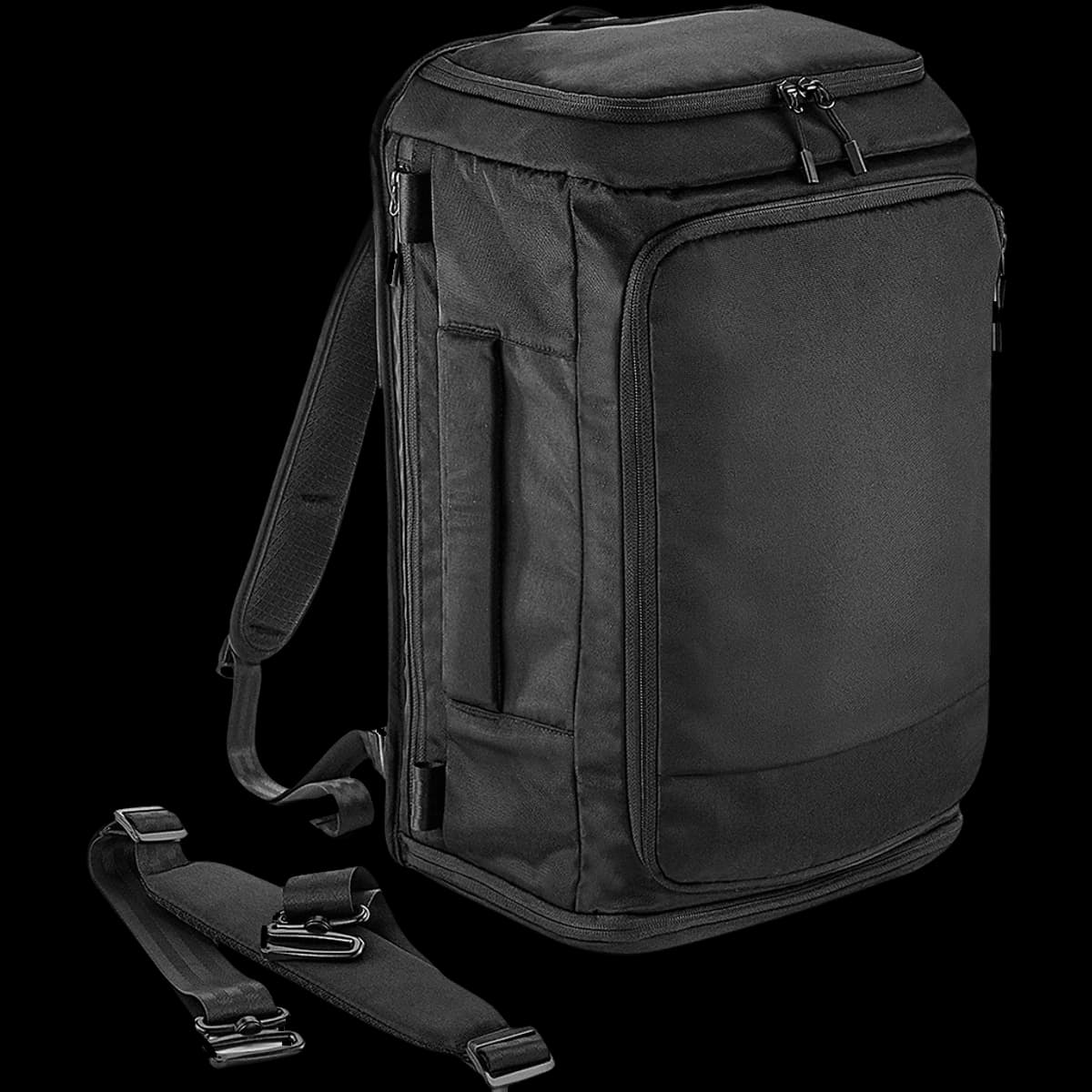 Quadra Pitch Black 72 Hour Weekender — front