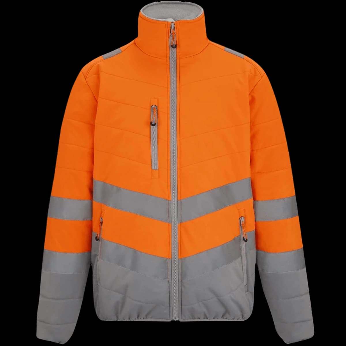 Regatta High Visibility Two Tone Thermal Baffle Jacket — front