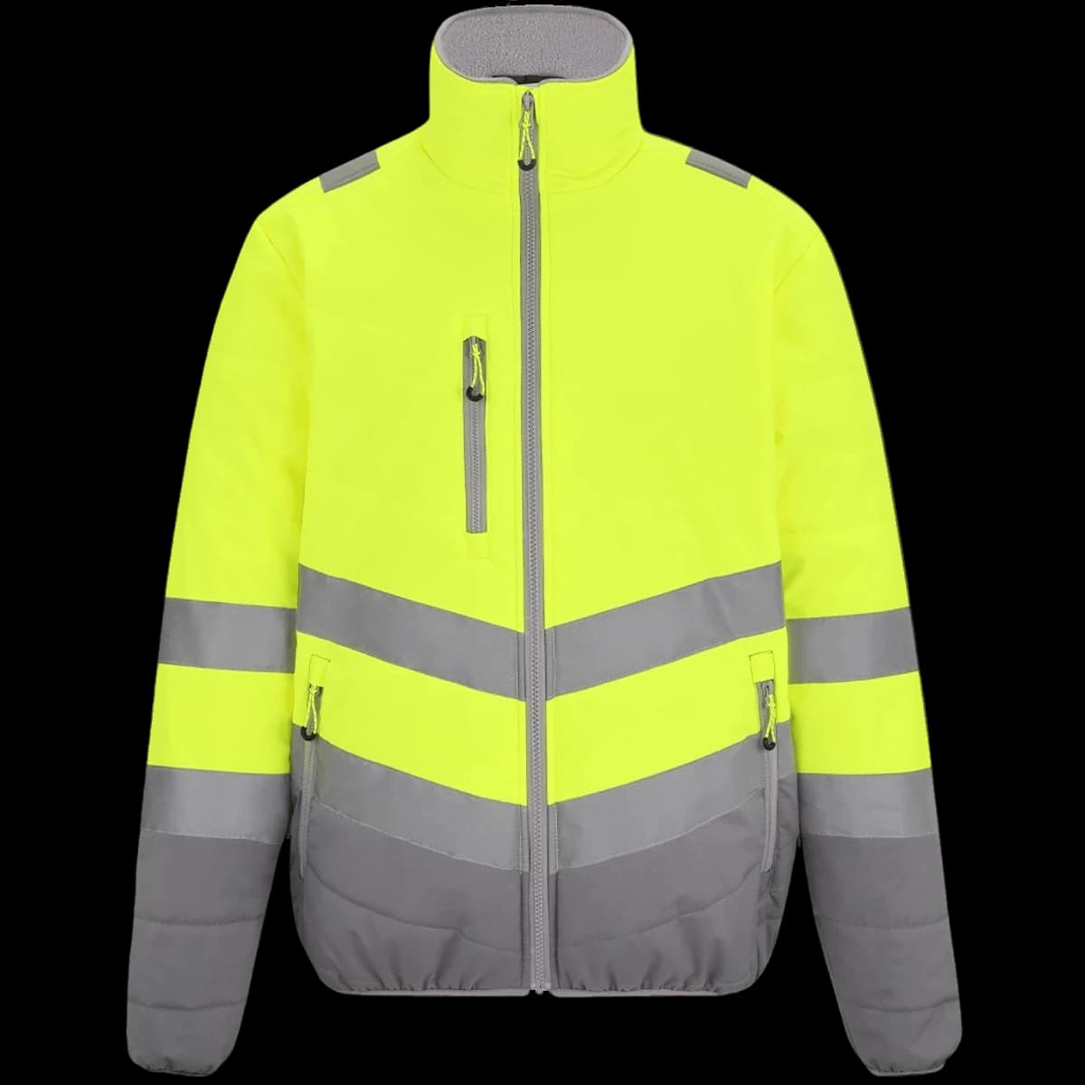 Regatta High Visibility Two Tone Thermal Baffle Jacket — front