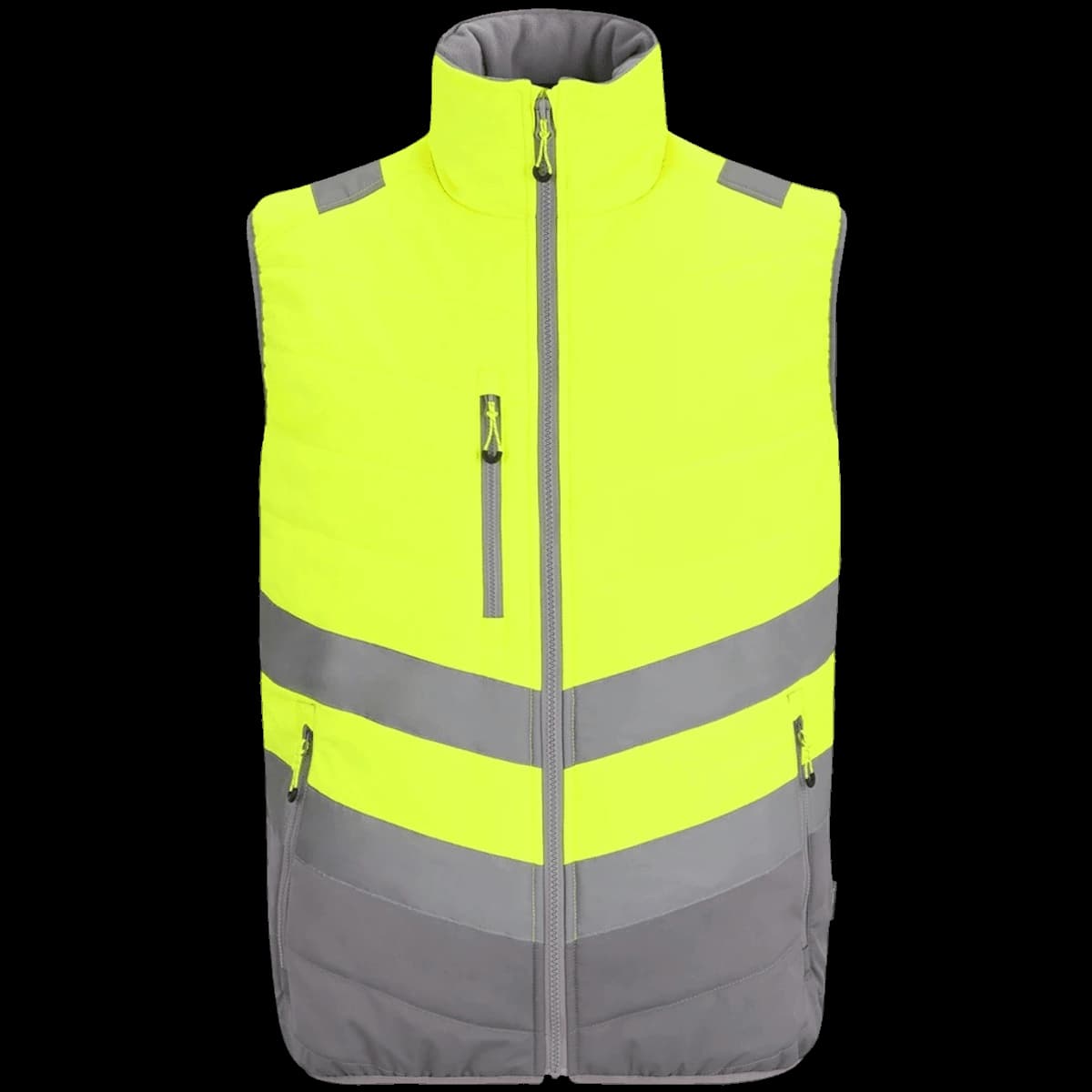 Regatta High Visibility Two Tone Thermal Baffle Bodywarmer — front