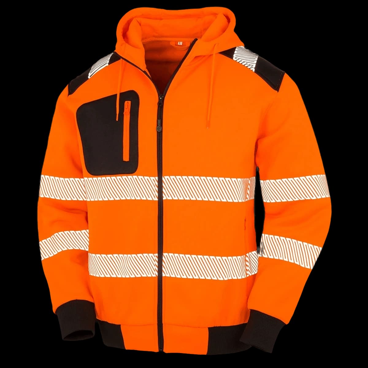 Result Recycled Safety Zip Hoodie — front