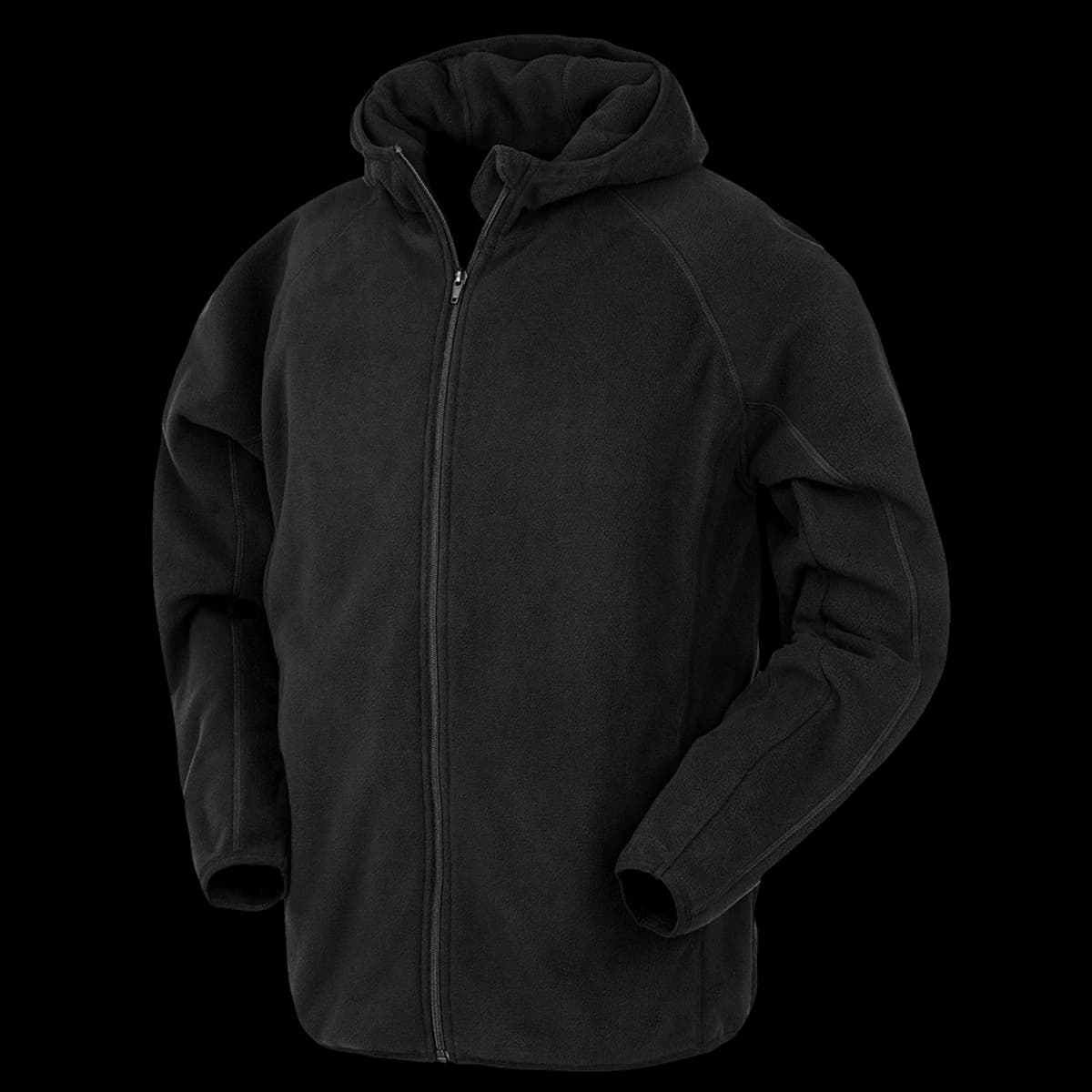 Result Recycled Hooded Micro Fleece Jacket — front