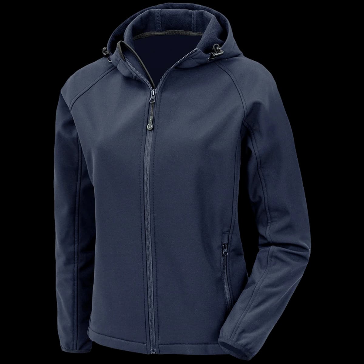 Result Recycled Ladies Three Layer Printable Hooded Soft Shell Jacket — front