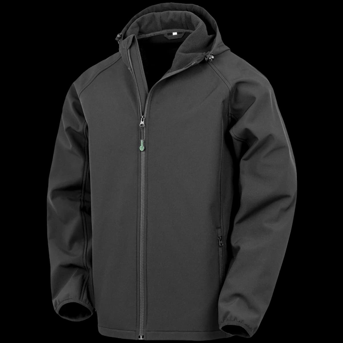 Result Recycled Three Layer Printable Hooded Soft Shell Jacket — front