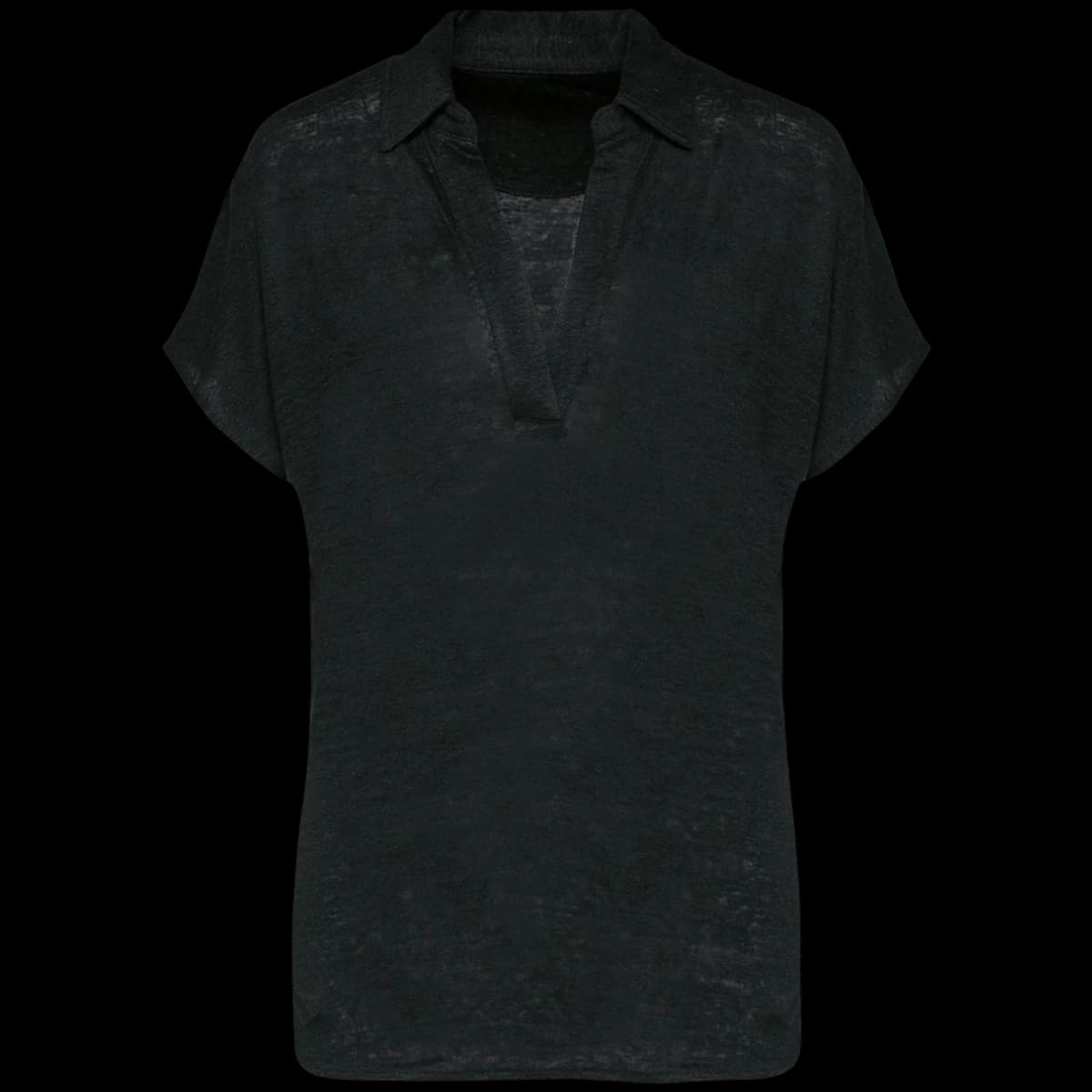 Spasso Ladies Linen Polo Shirt — front