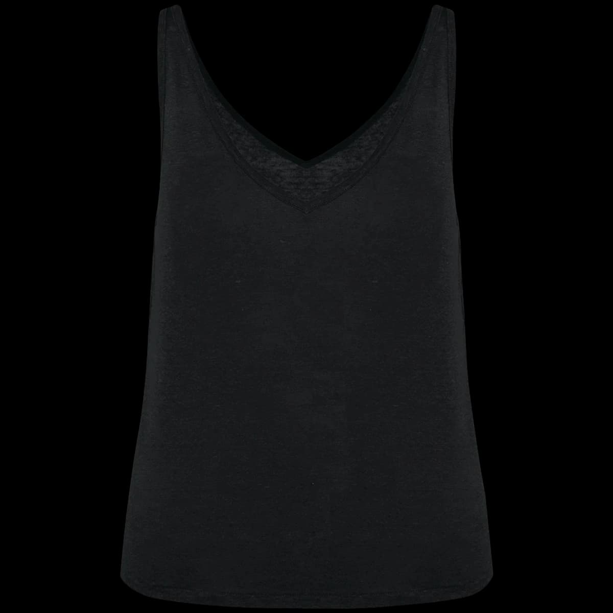 Spasso Ladies Linen Tank Top — front