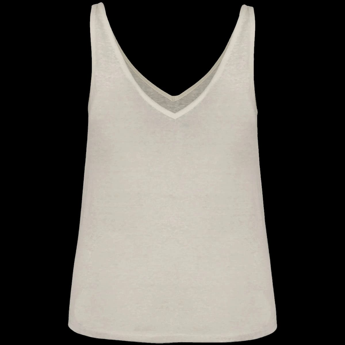 Spasso Ladies Linen Tank Top — front