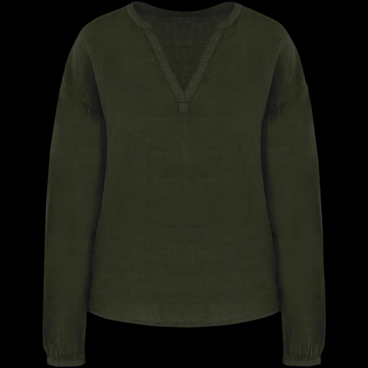 Spasso Ladies Linen Blouse — front