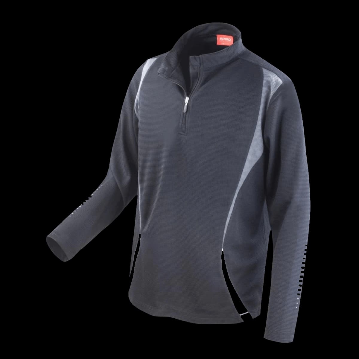 Spiro Unisex Zip Neck Trial Training Top — front