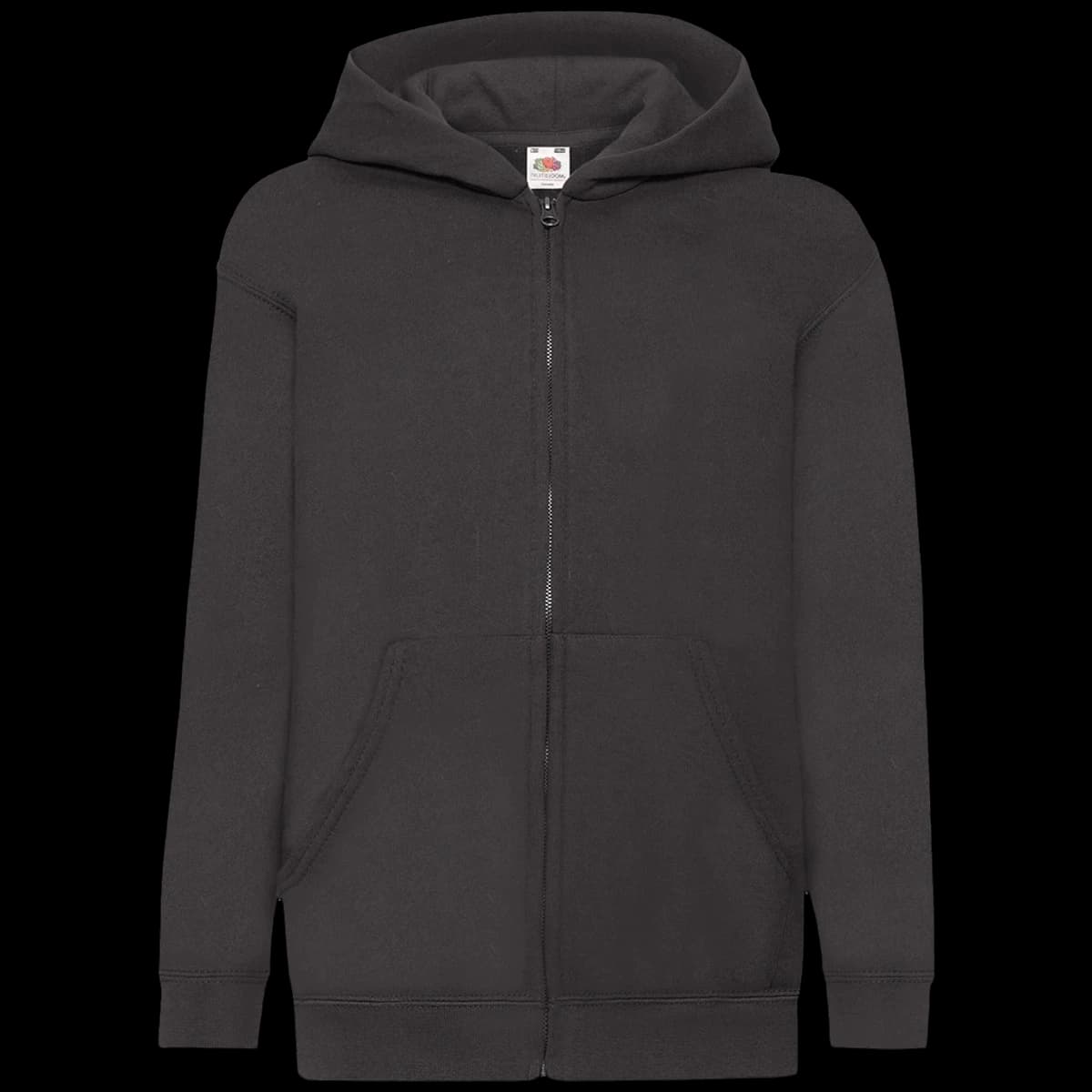 Fruit of the Loom Kids Classic Zip Hooded Sweatshirt — front