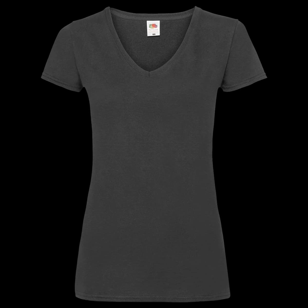 Fruit of the Loom Lady Fit Value V Neck T-Shirt — front