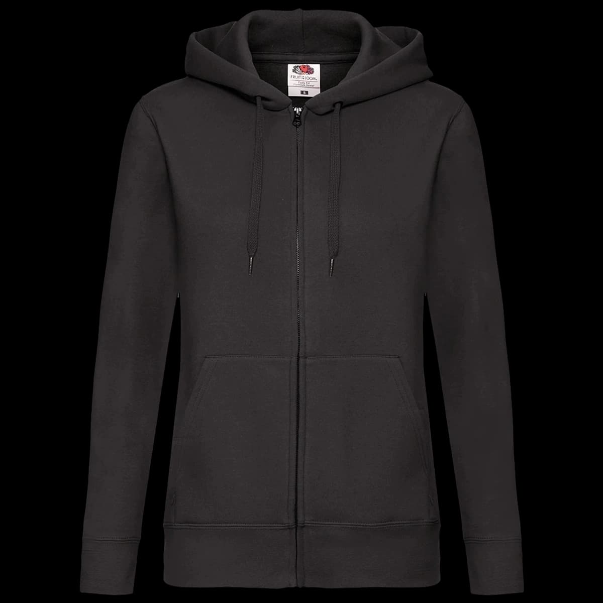 Fruit of the Loom Premium Lady Fit Zip Hooded Jacket — front