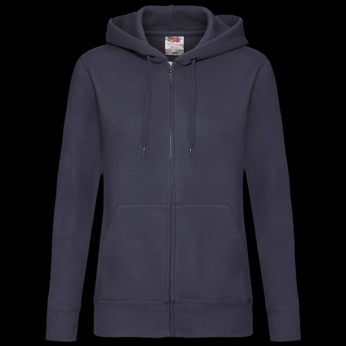 Fruit of the Loom Premium Lady Fit Zip Hooded Jacket — front