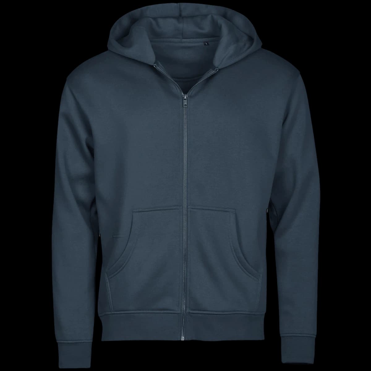 Tee Jays Unlabeled Hooded Full Zip Sweatshirt — front