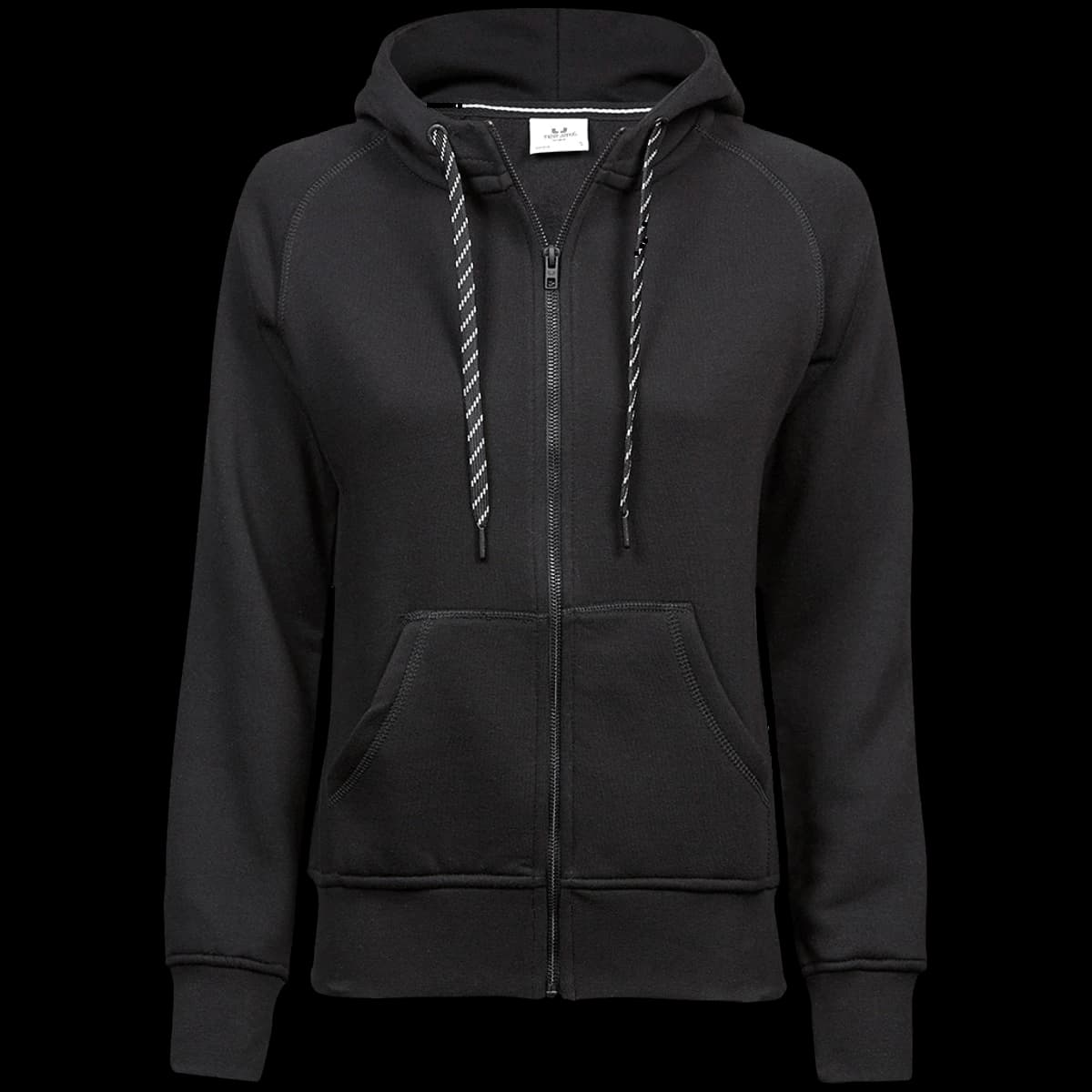 Tee Jays Ladies Fashion Zip Hooded Sweatshirt — front