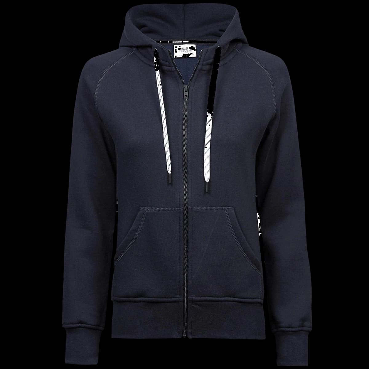 Tee Jays Ladies Fashion Zip Hooded Sweatshirt — front