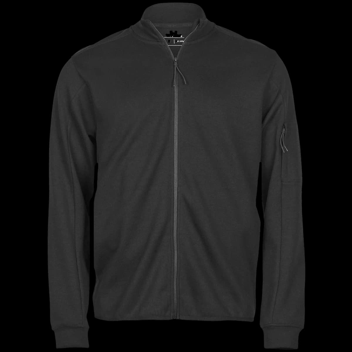 Tee Jays Athletic Full Zip Sweat Cardigan — front