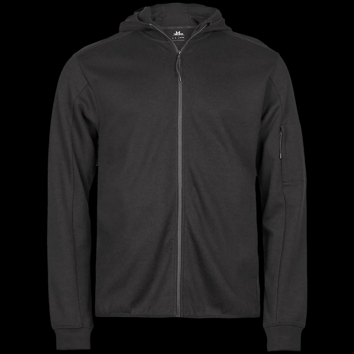 Tee Jays Athletic Hooded Full Zip Sweat Jacket — front