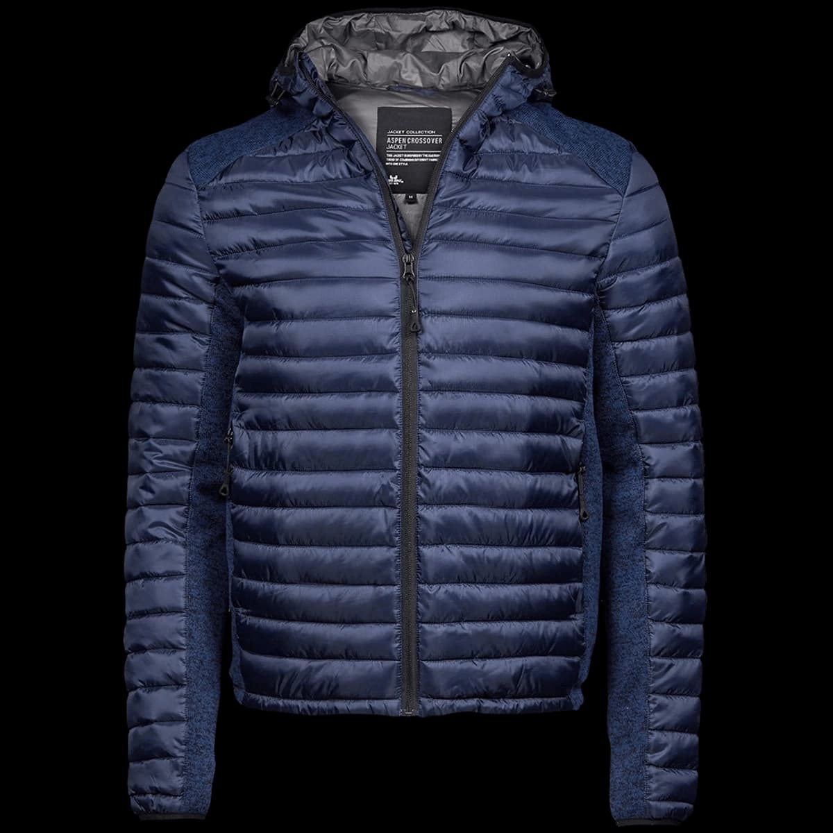 Tee Jays Crossover Hooded Padded Outdoor Jacket — front
