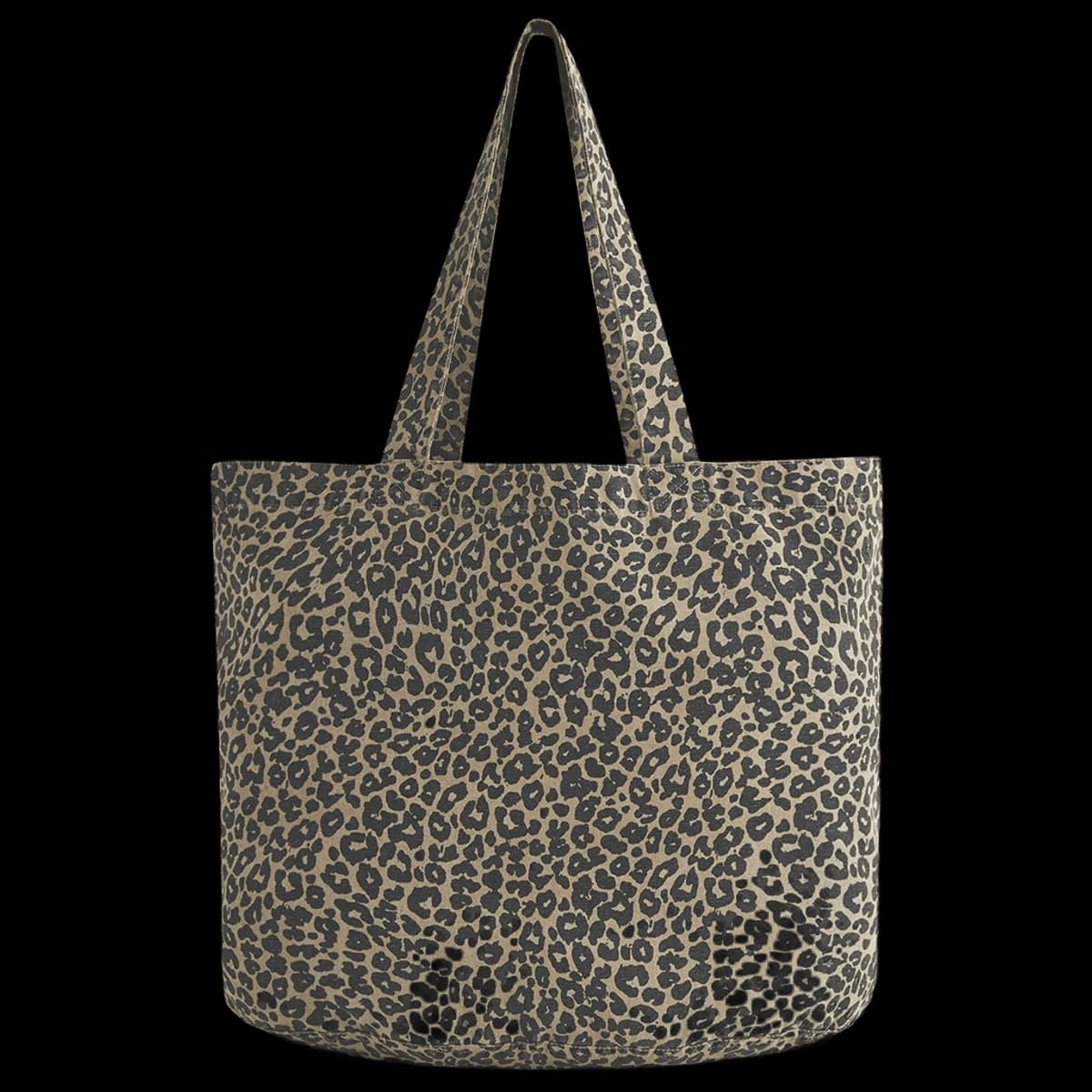 Westford Mill Leopard Print Canvas Shopper — front