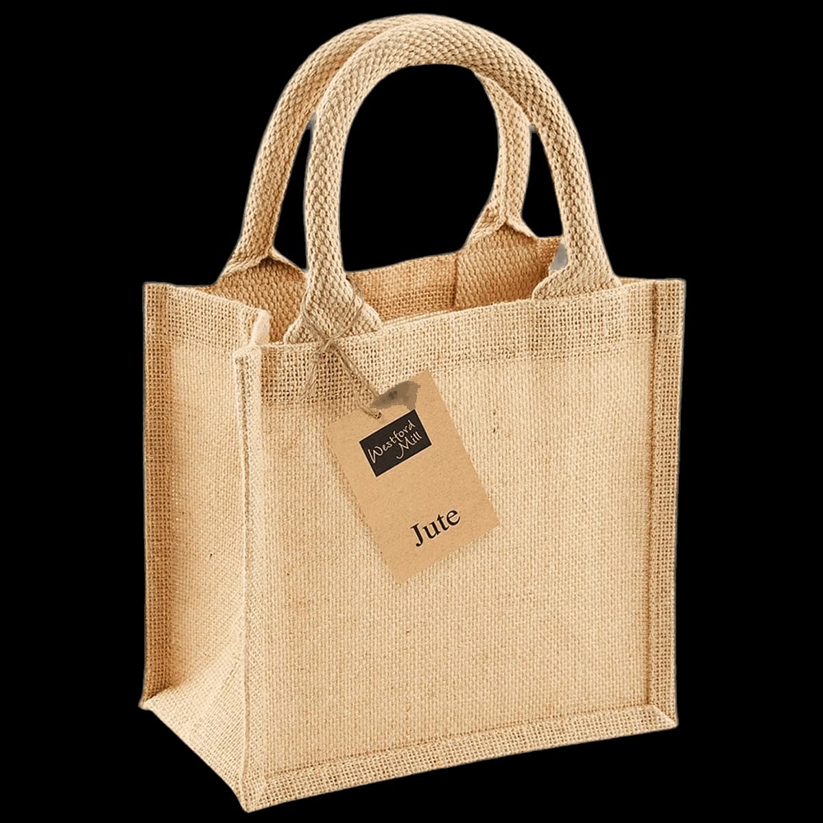 Westford Mill Jute Petite Gift Bag — front