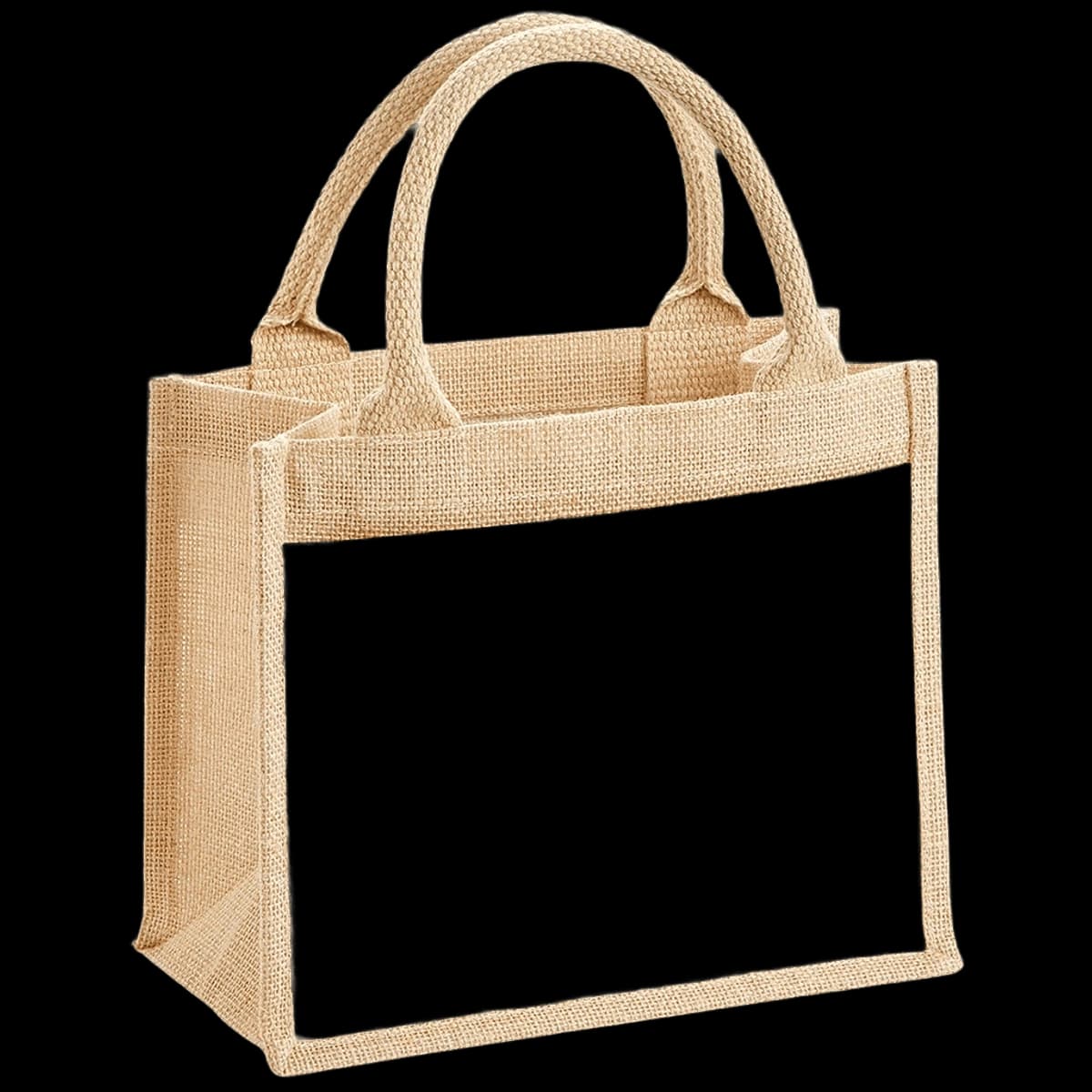 Westford Mill Pocket Jute Gift Bag — front