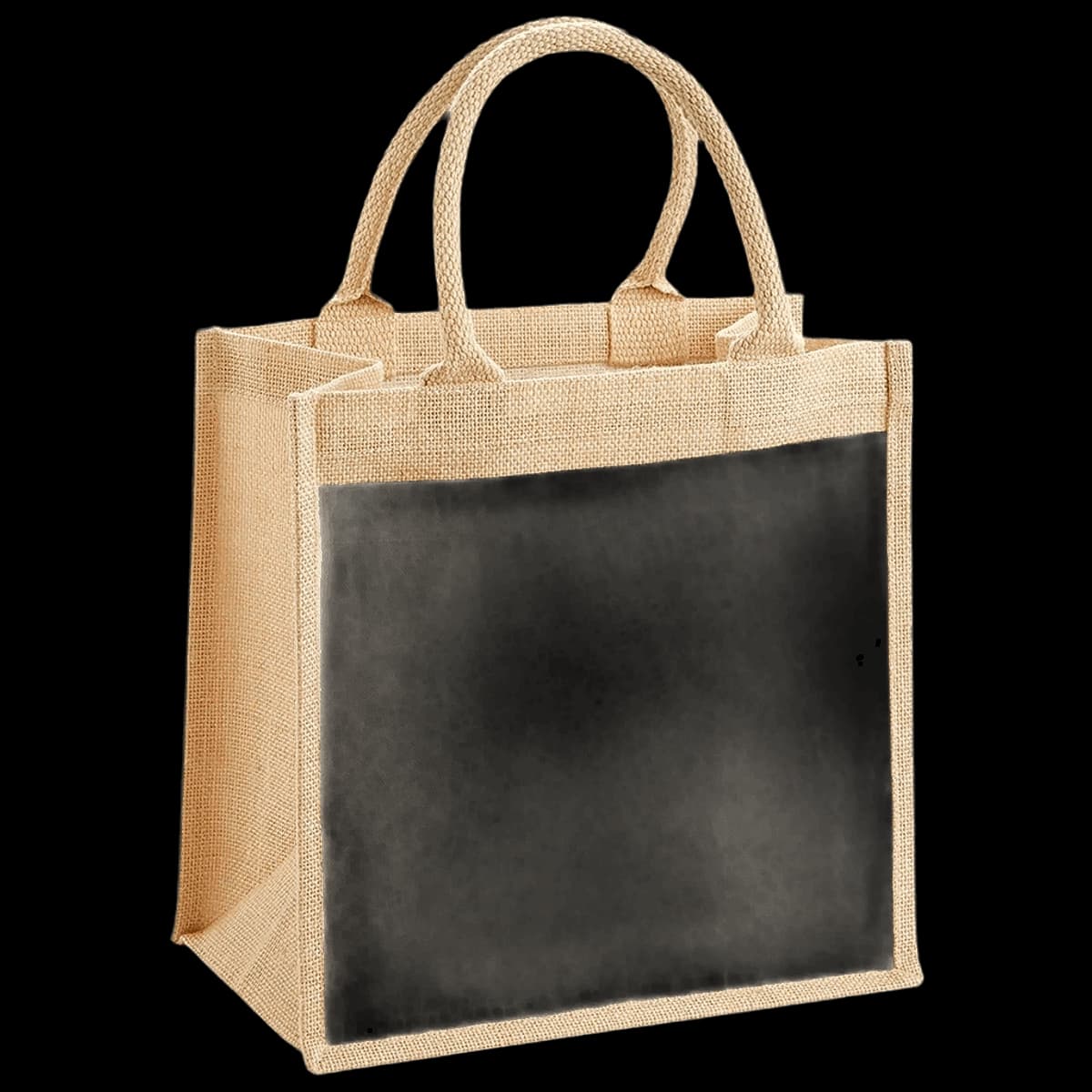 Westford Mill Pocket Jute Midi Tote Bag — front