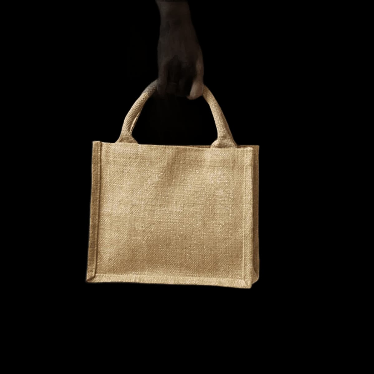 Westford Mill Shimmer Jute Mini Gift Bag — model