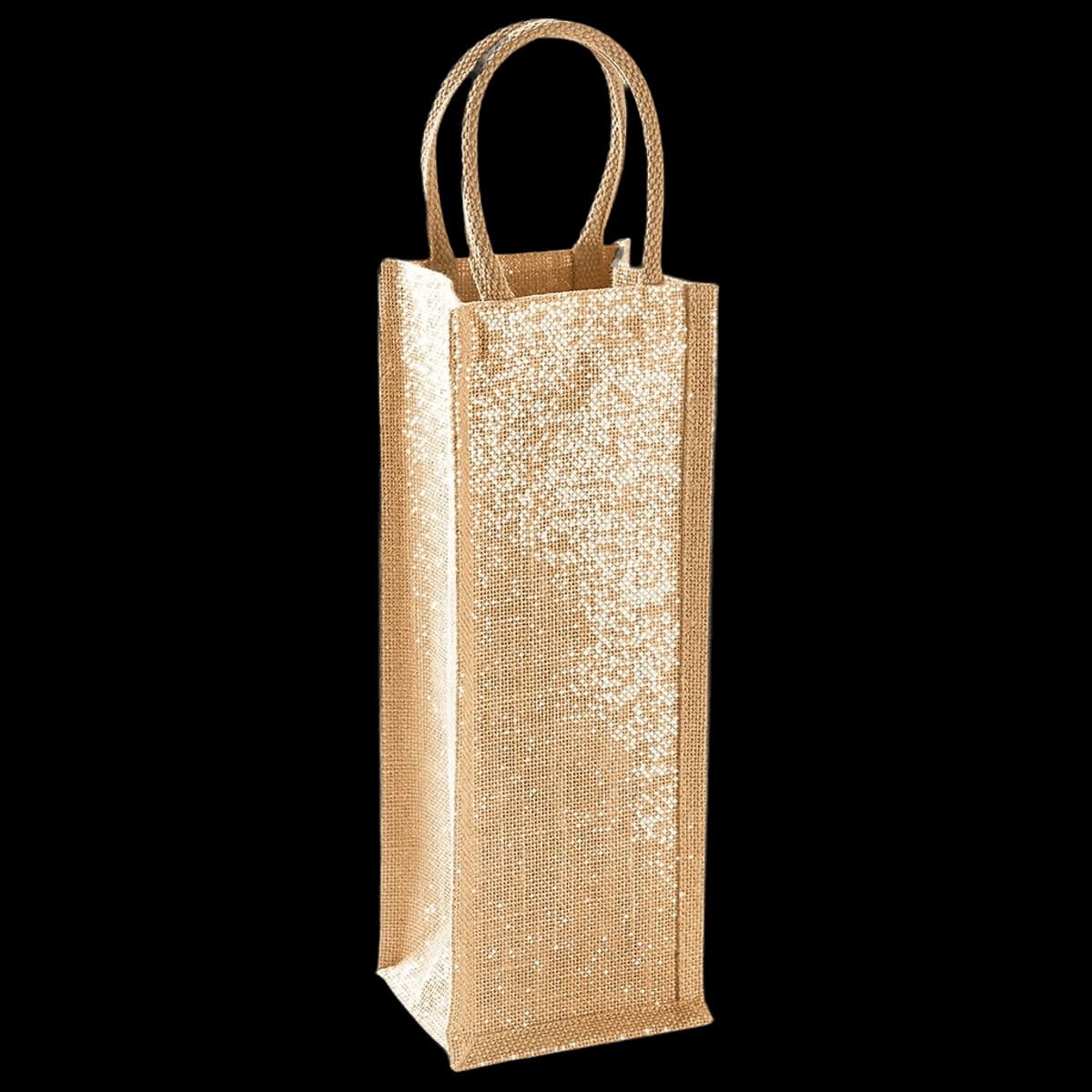 Westford Mill Shimmer Jute Bottle Bag — front