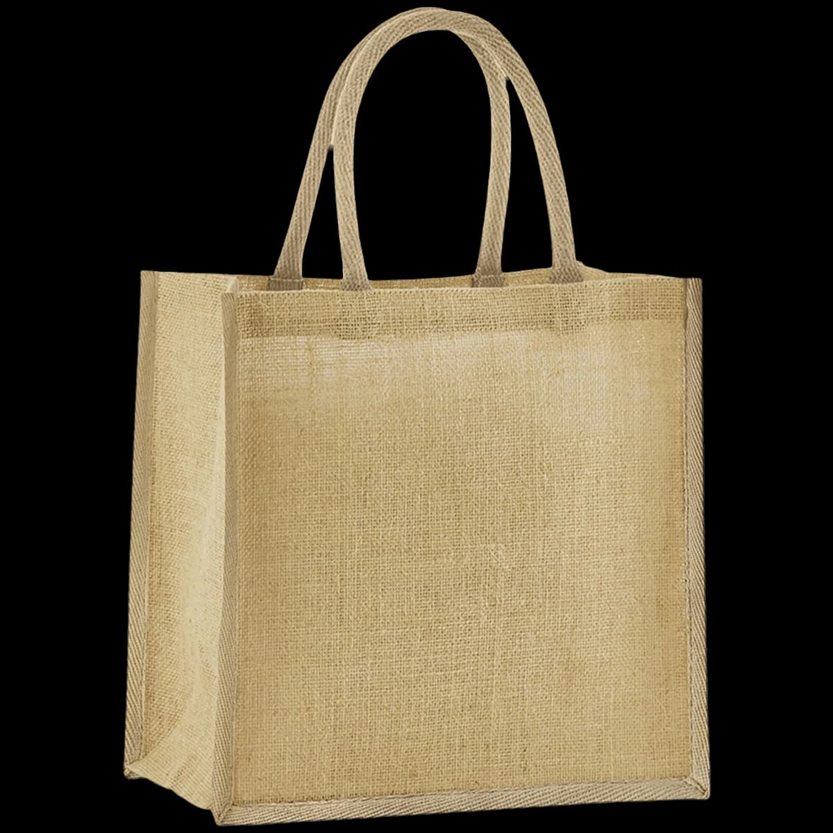 Westford Mill Natural Starched Jute Mini Gift Bag — front